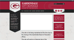 Desktop Screenshot of gardendalecityschools.com